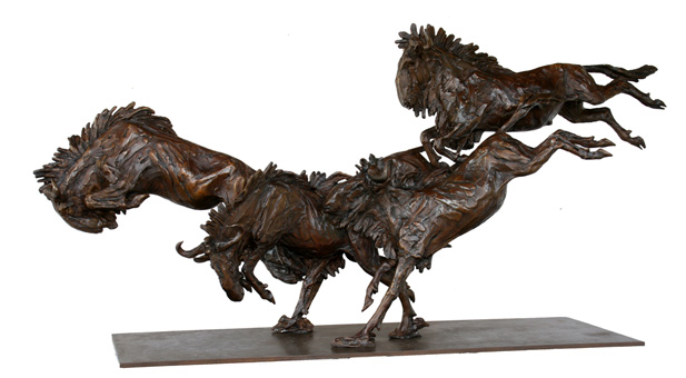 wildebeeste bronze